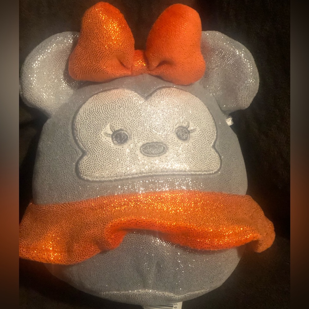 Original Disney 100th Anniversary Minnie 8” Squishmallow Silver and Orange